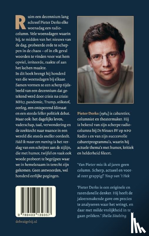 Derks, Pieter - Had ik maar een mening