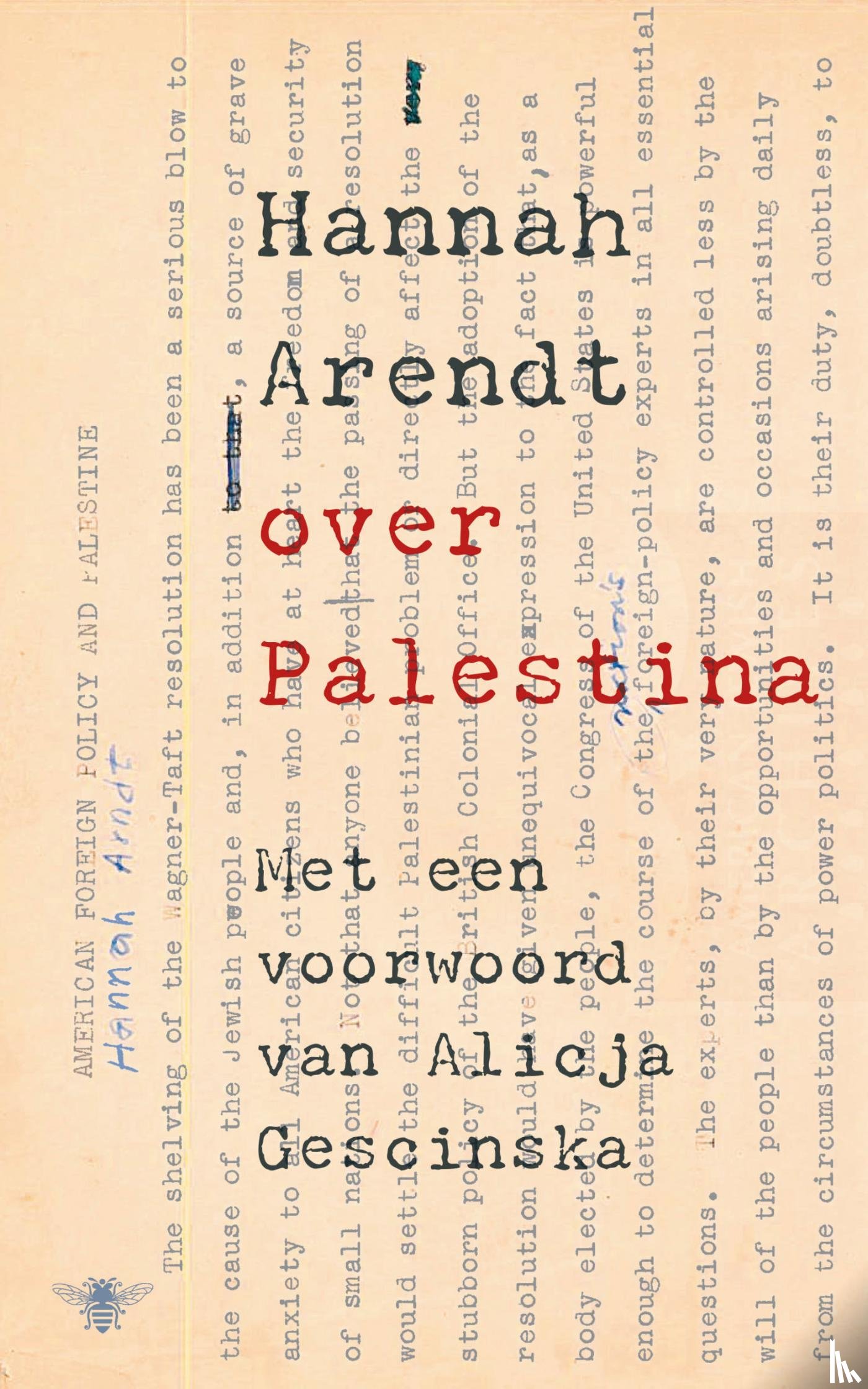 Arendt, Hannah - Over Palestina