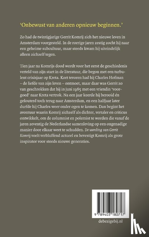 Pos, Arie - De wording van Gerrit Komrij