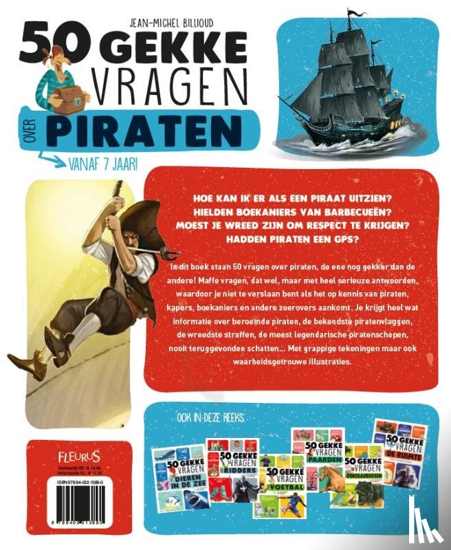 Billioud, Jean-Michel - 50 gekke vragen over piraten