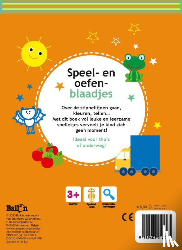  - Speel- en oefenblaadjes 3+ (oranje)