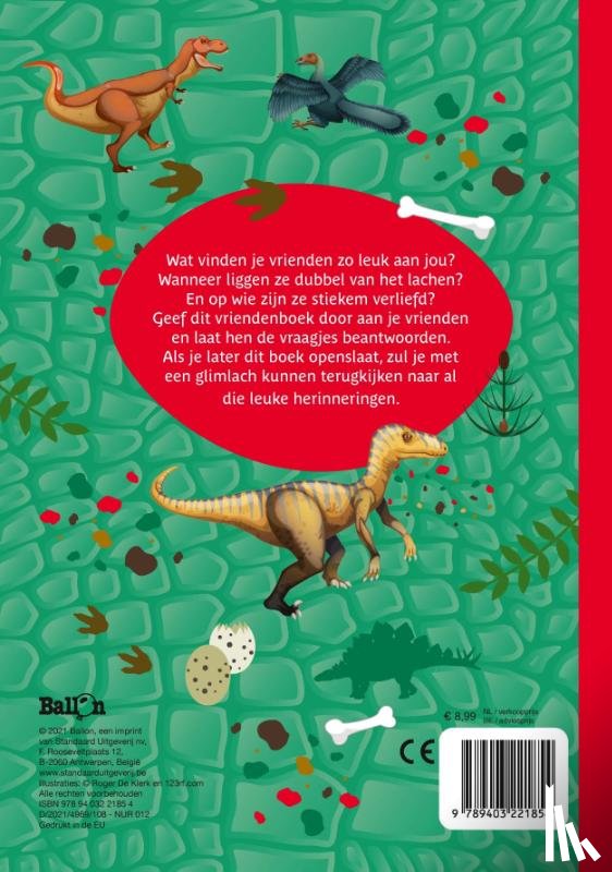  - Vriendenboek Dinosaurussen
