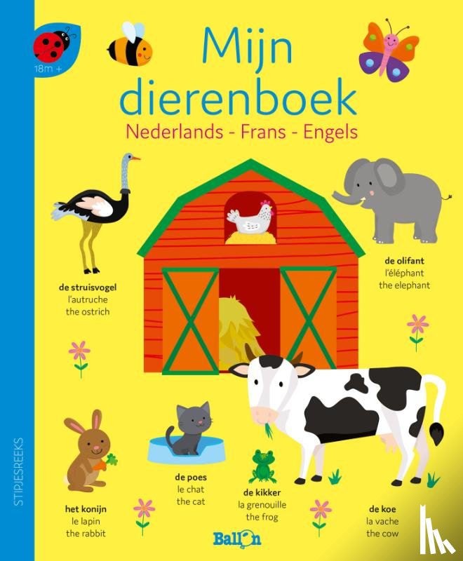  - Mijn dierenboek - Nederlands, Frans, Engels