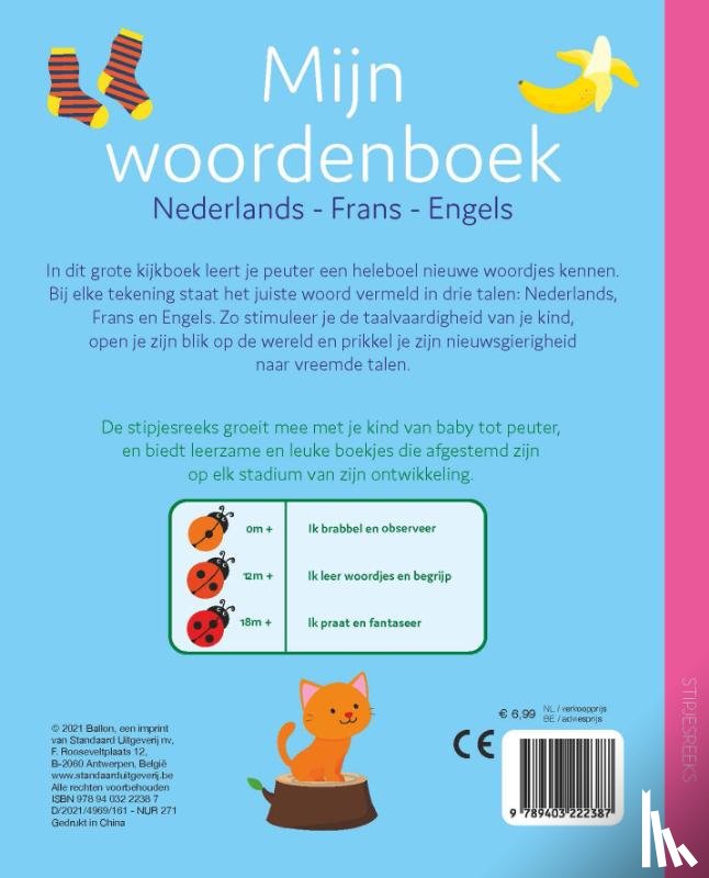  - Mijn woordenboek - Nederlands, Frans, Engels