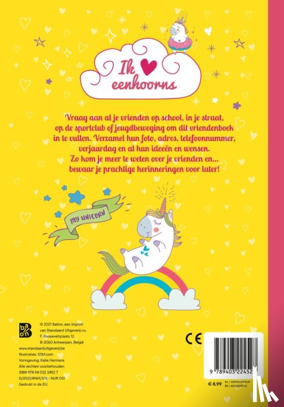  - Vriendenboek Eenhoorns