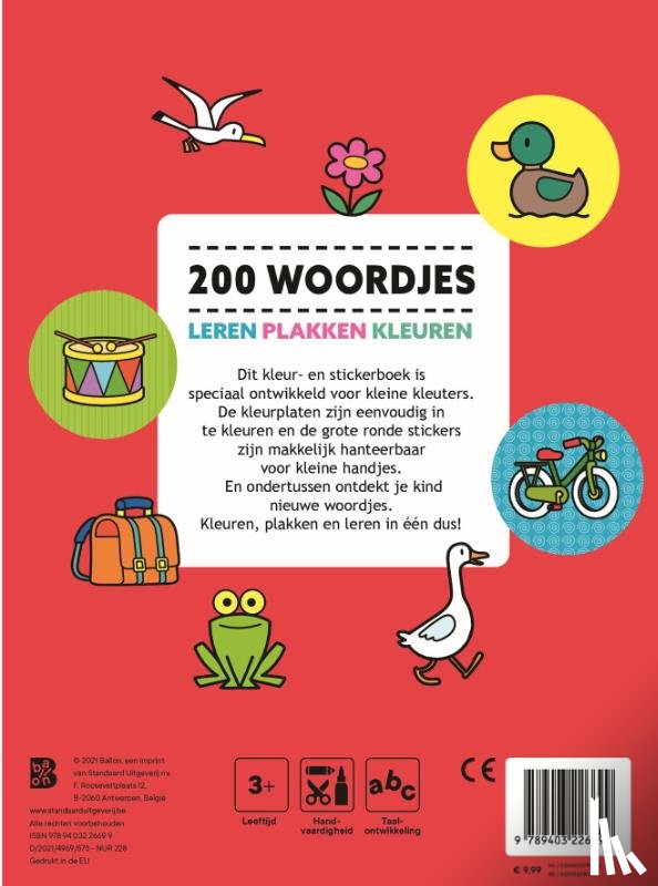  - 200 woordjes leren, plakken en kleuren