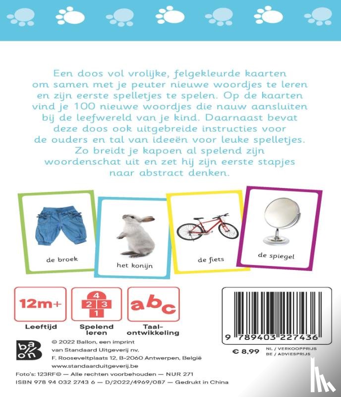  - Kijk- en speelkaarten Woordjes