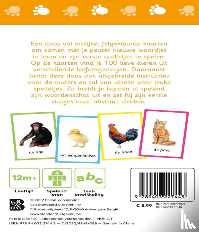  - Kijk- en speelkaarten dieren