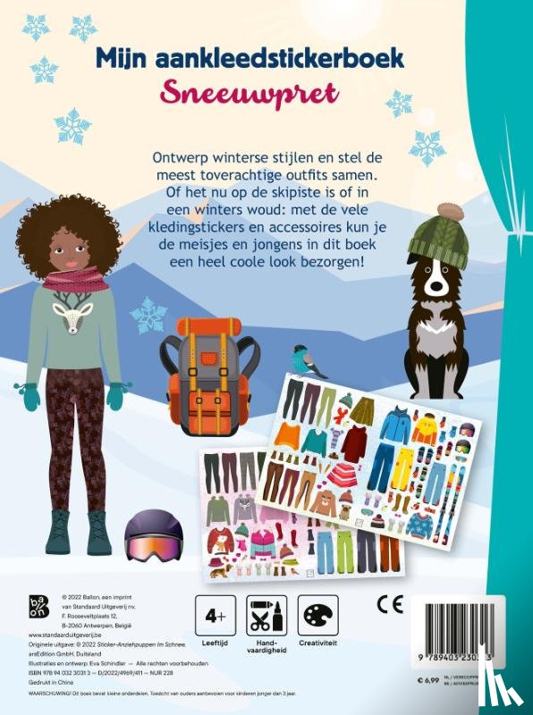  - Mijn aankleedstickerboek: sneeuwpret
