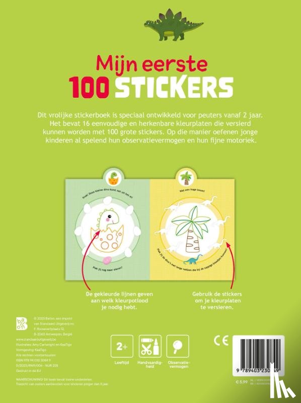  - Mijn eerste 100 stickers: dino's