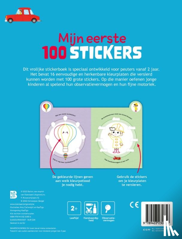  - Mijn eerste 100 stickers: voertuigen