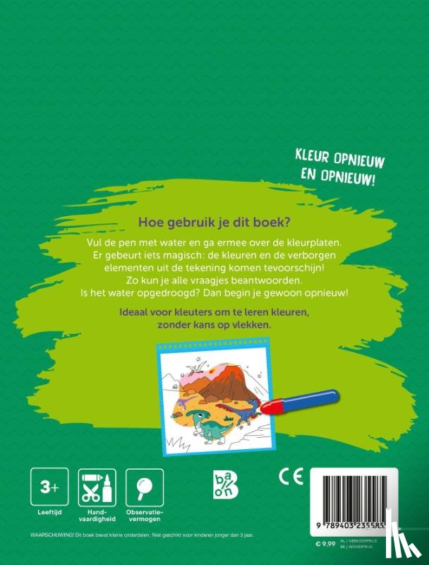  - Ik kleur met water: Dinosaurussen