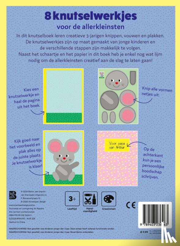 - Knutselboek met schaartje: Dieren