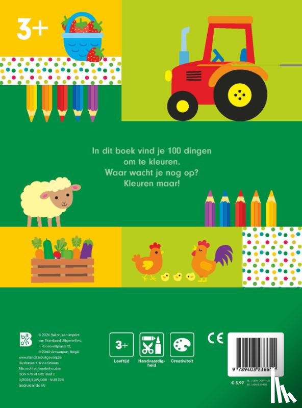  - 100 dingen om te kleuren: boerderij
