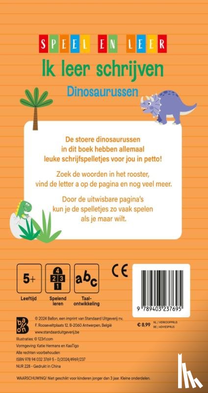  - Ik leer schrijven Dinosaurussen