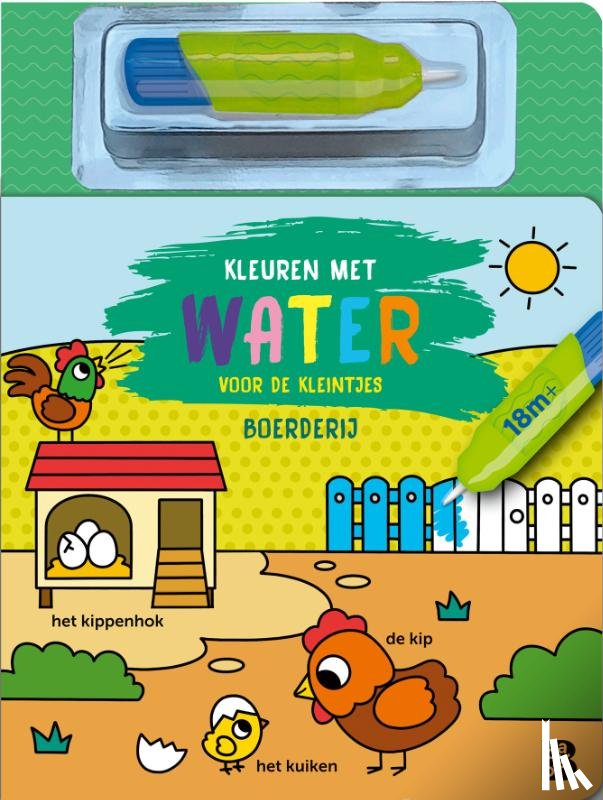  - Kleuren met water voor de kleintjes: Boerderij 18m+