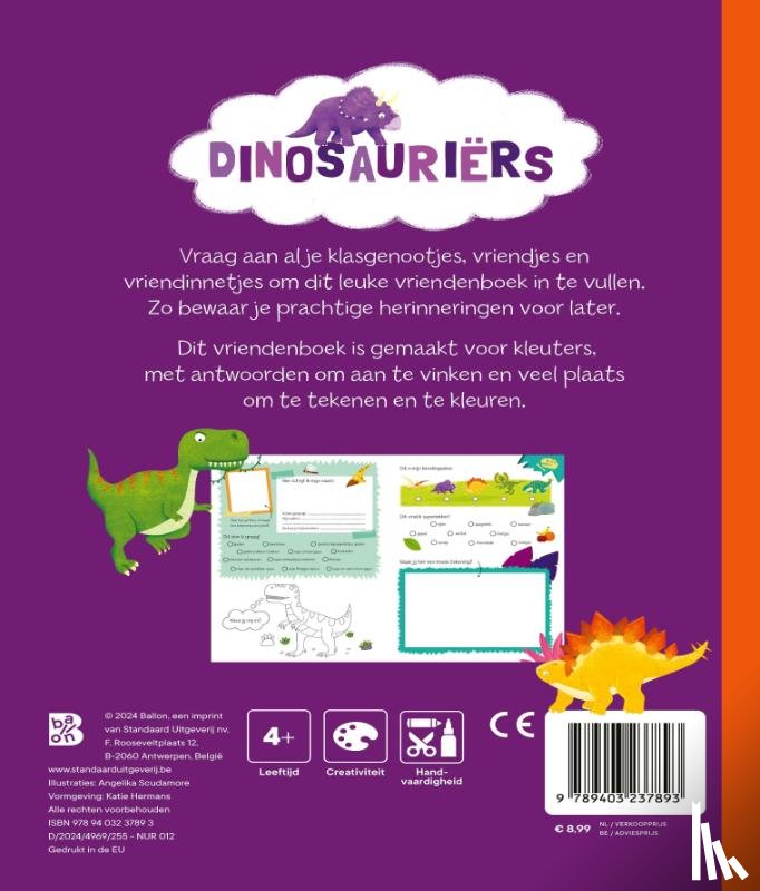  - Mijn eerste vriendenboek: Dinosauriërs