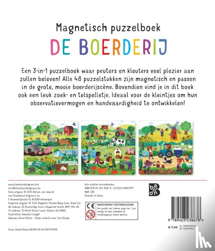  - Magnetisch puzzelboek: De boerderij