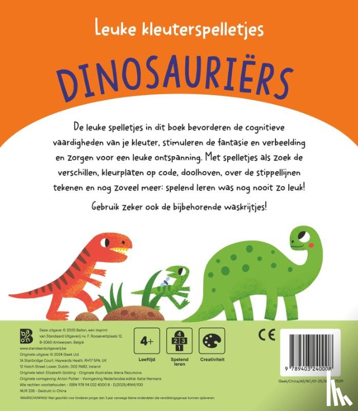  - Leuke kleuterspelletjes: Dino's