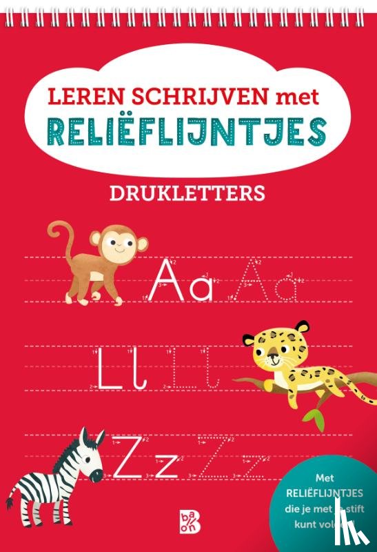  - Leren schrijven met reliëflijntjes: Drukletters