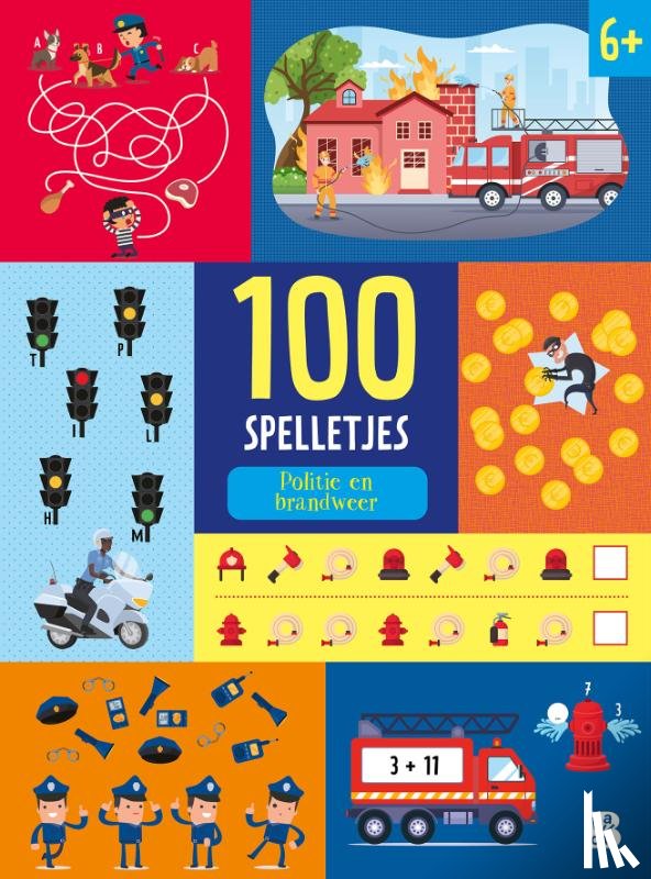  - 100 spelletjes: Politie en brandweer 6+