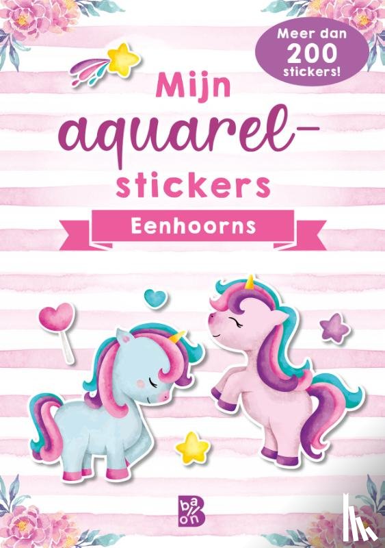 - Mijn aquarelstickers eenhoorns