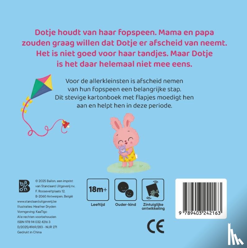  - Ik groei: Dag speentje (kartonboek)