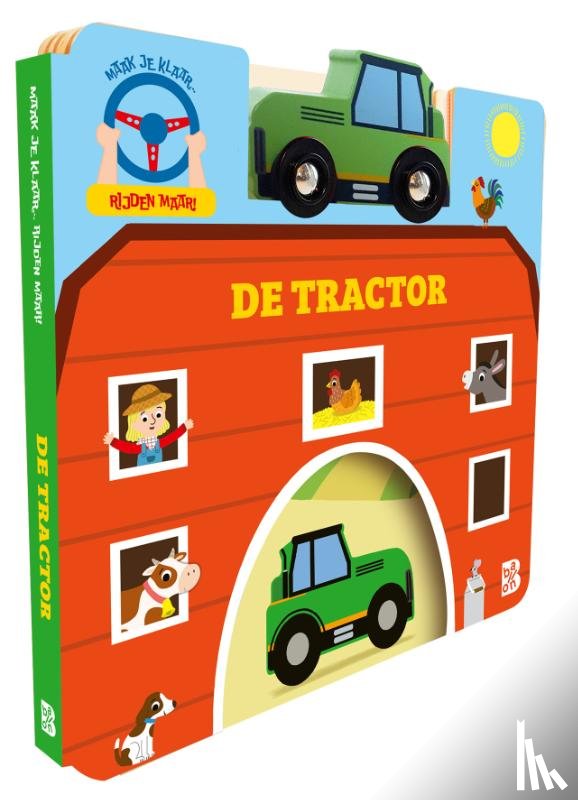  - Maak je klaar, rijden maar: De tractor (kartonboek met autootje)