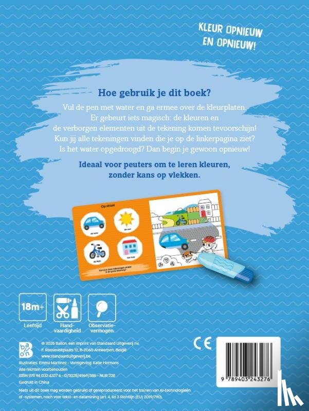  - Kleuren met water voor de kleintjes: Eerste woordjes