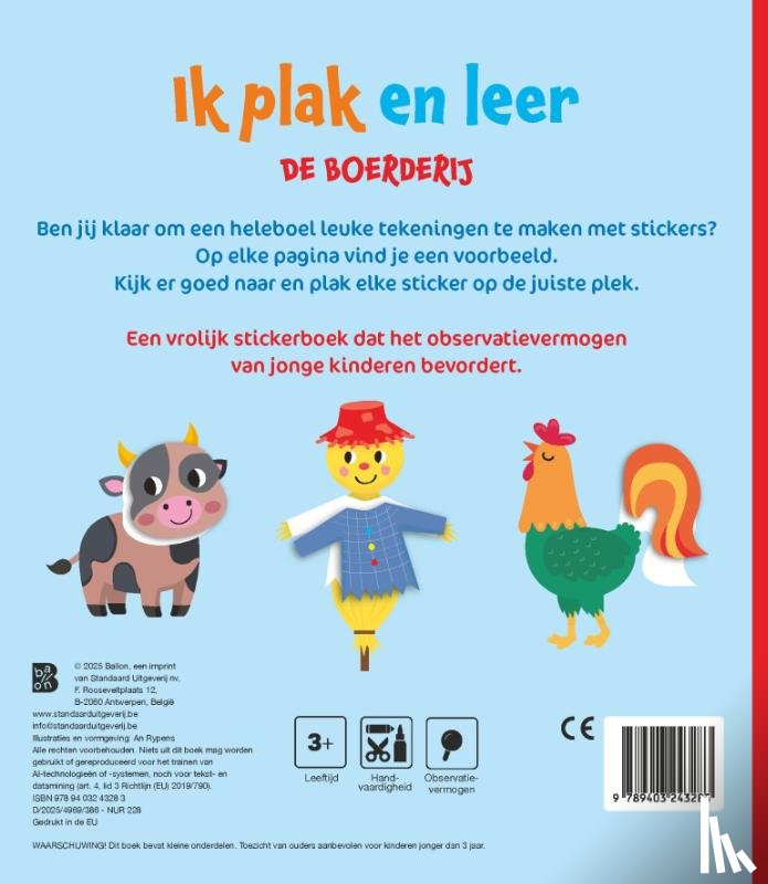  - Ik plak en leer: Boerderij (3-4 jaar)