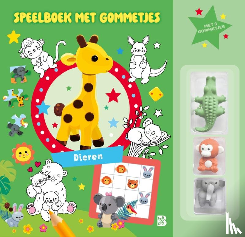  - Speelboek met gommetjes: Dieren