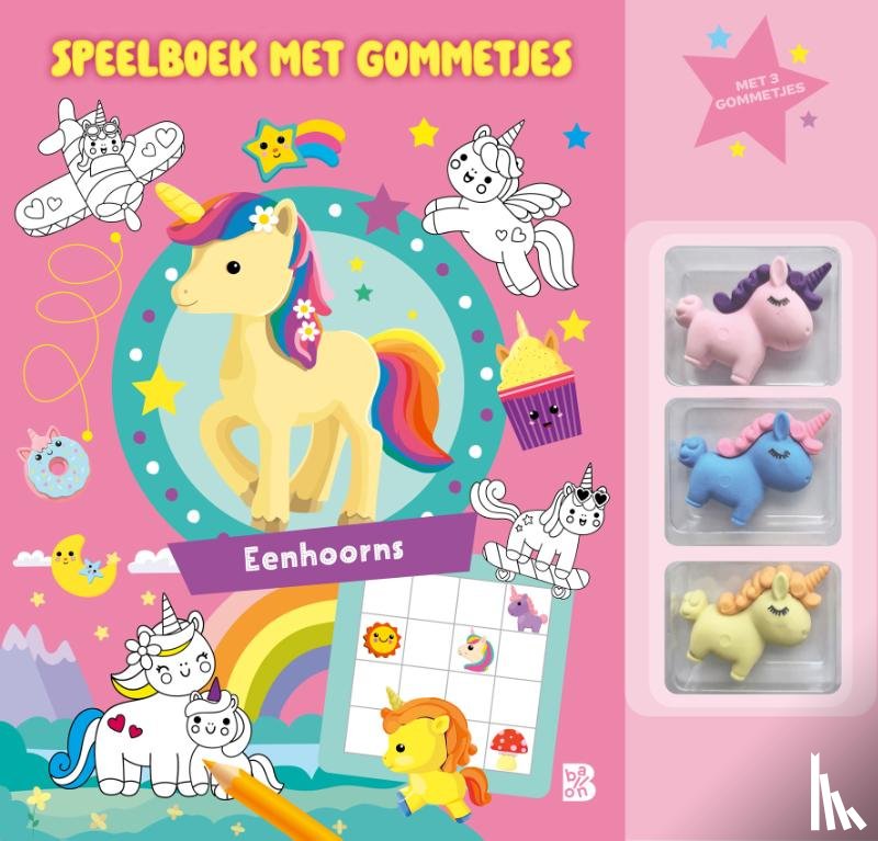  - Speelboek met gommetjes: Eenhoorns
