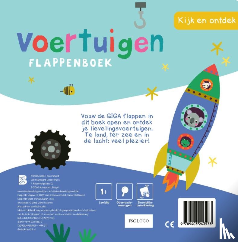  - Kijk en ontdek: Voertuigen flappenboek