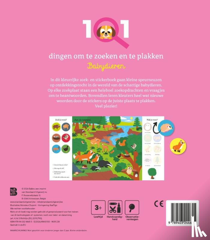  - 101 dingen om te zoeken en te plakken: Babydieren