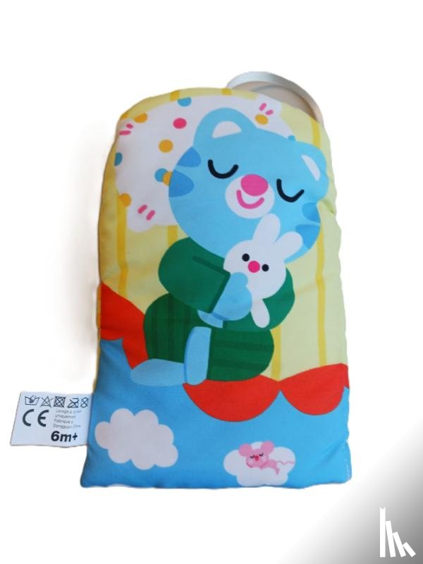  - Slaap lekker! Linnenboek met diertje om in bed te leggen: Slaap zacht, katje