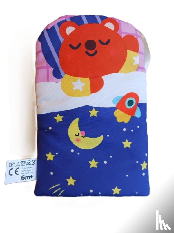  - Slaap lekker! Linnenboek met diertje om in bed te leggen: Slaap zacht, beertje