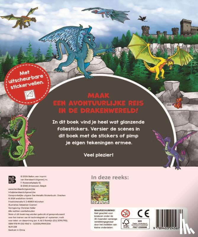  - Mijn stickerboek met folie: Draken