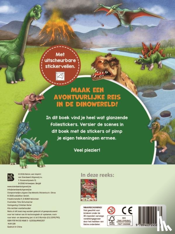  - Mijn stickerboek met folie: Dino's
