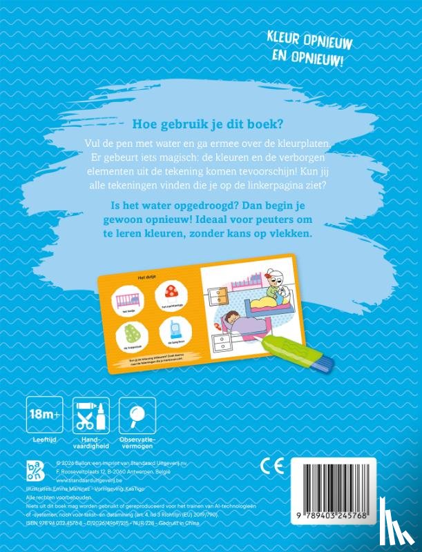  - Kleuren met water voor de kleintjes: In de crèche