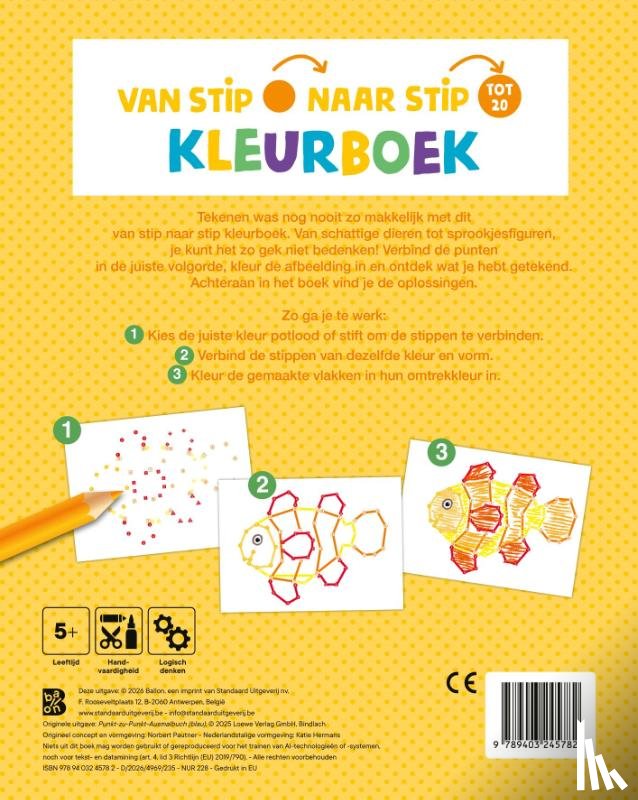  - Van stip naar stip kleurboek: Paraplu