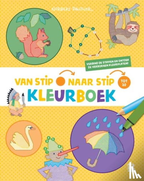  - Van stip naar stip kleurboek: Paraplu