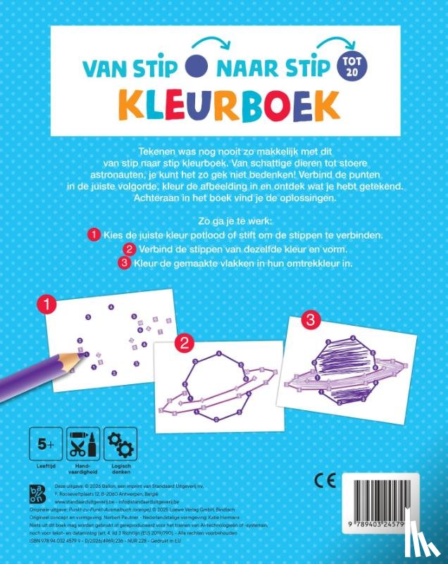  - Van stip naar stip kleurboek: Raket