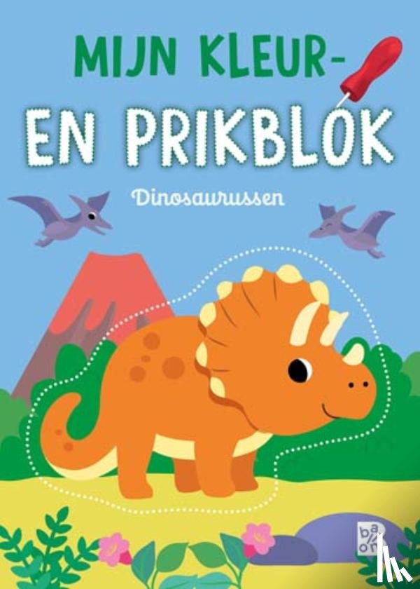  - Mijn kleur- en prikblok: Dinosaurussen