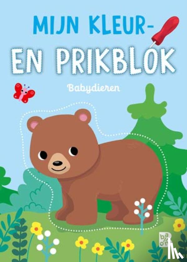  - Mijn kleur- en prikblok: Babydieren