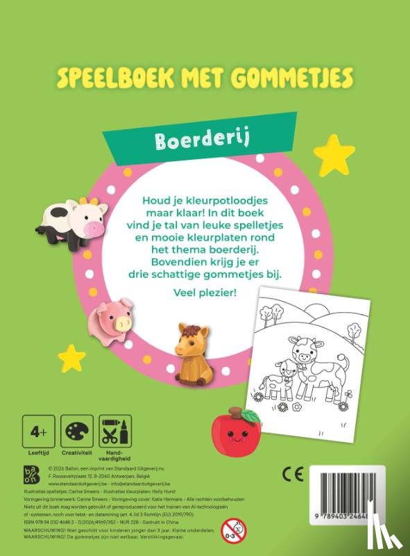  - Speelboek met gommetjes: Boerderij