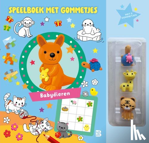  - Speelboek met gommetjes: Babydieren