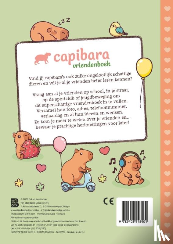  - Cute & Cosy Capibara vriendenboek