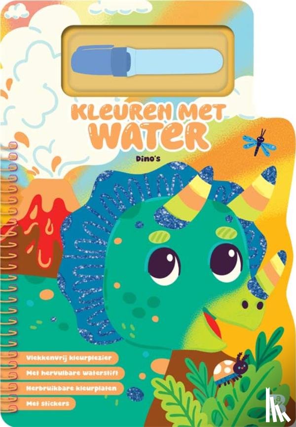  - Kleuren met water: Dino's