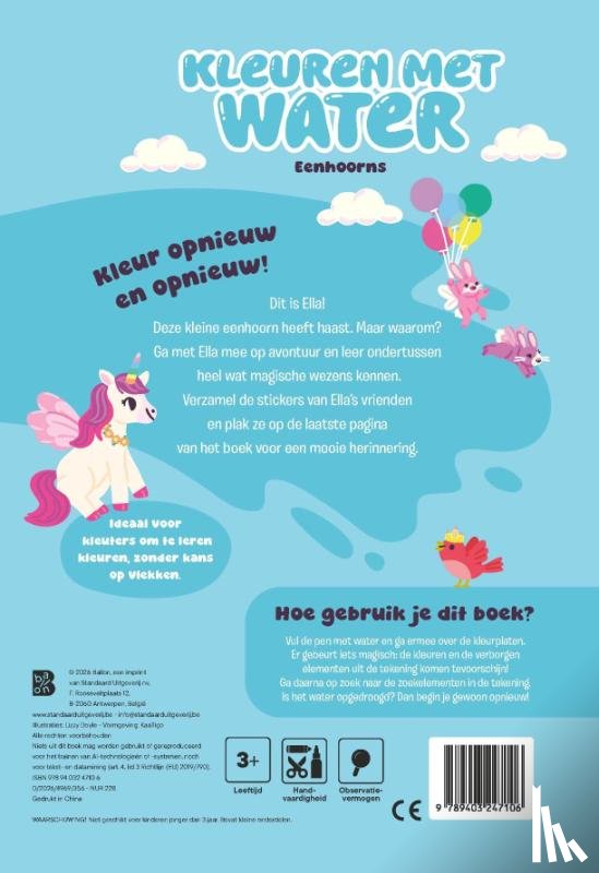  - Kleuren met water: Eenhoorns