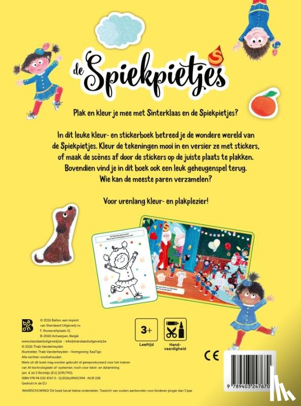 Vanderheyden, Thais - De Spiekpietjes: Plakken en kleuren